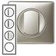 Plaque C�liane 4 postes Titane
