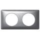 Plaque C�liane 2 postes Aluminium