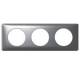 Plaque C�liane 3 postes Aluminium