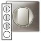 Plaque C�liane 4 postes Aluminium