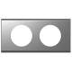 Plaque C�liane 2 postes Inox bross�