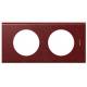 Plaque C�liane 2 postes Corian pompei red