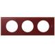 Plaque C�liane 3 postes Corian pompei red