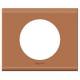 Plaque C�liane 1 poste Cuir camel