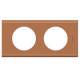 Plaque C�liane 2 postes Cuir camel