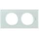Plaque C�liane 2 postes Verre kaolin