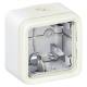 Boitier Plexo saillie 1 poste blanc (composable)