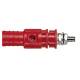 Borne de s�curit� � prise arri�re diam�tre 4mm rouge