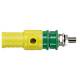 Borne de s�curit� � prise arri�re diam�tre 4mm jaune
