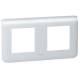 Enjoliveur 2X2 modules horizontal Legrand Mosaic Alu