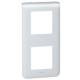 Enjoliveur 2X2 modules vertical Legrand Mosaic Alu