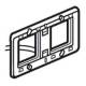 Support lumineux � vis 2 postes horizontal