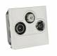 Prise t�l�vision + satellite + FM Legrand Mosaic