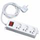 Rallonge multiprise 3 prises 2P+T avec inter. et cable de 1.5 m