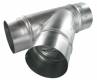 T� � 45 en galva diam�tre 100/100/100 mm