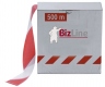 Ruban de d�limitation chantier rouge et blanc 75mm 50 m�tres