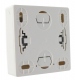 Bouton poussoir saillie complet blanc