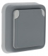Prise de courant 2P+T Plexo complet encastr� gris