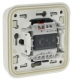 Bouton poussoir lumineux NO NF Plexo blanc complet encastr�