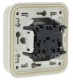 Prise de courant 2P+T Plexo complet encastr� blanc