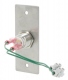 Bouton poussoir encastr� inox