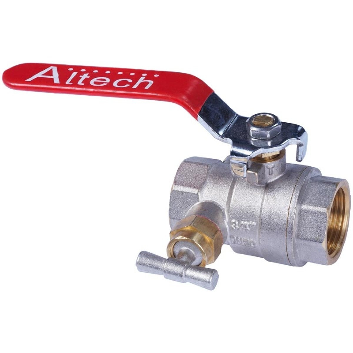 Vanne à Sphère FF15/21 Poignée Papillon à Purge - Passage Standard - Plomberie Pro