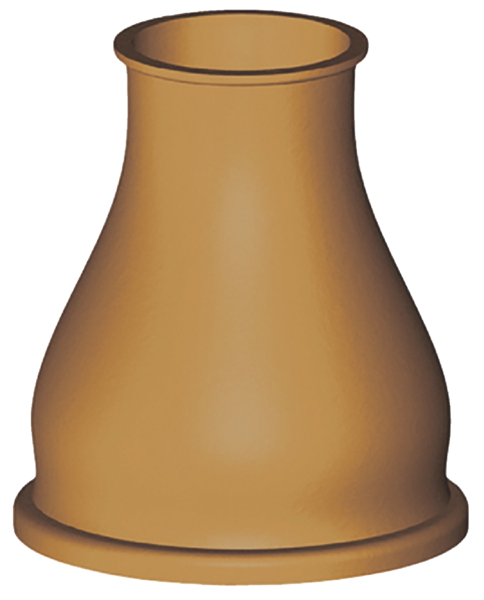 Cône pour raccord cuvette WC 30 x 65 Grand modèle Roug..