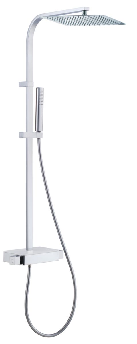 ALTERNA - Thermostatique douche Alterna Design chromé avec kit douchette,  encastré vertical avec corps d'encastrement