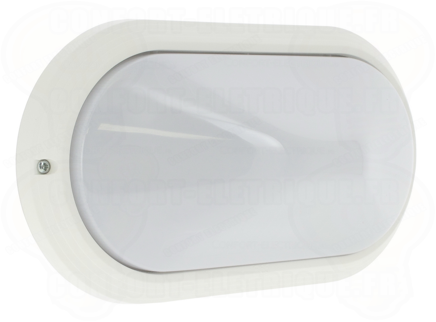 Hublot déco ovale extérieur 271mm E27 60W Aric Ovo 270 blanc..