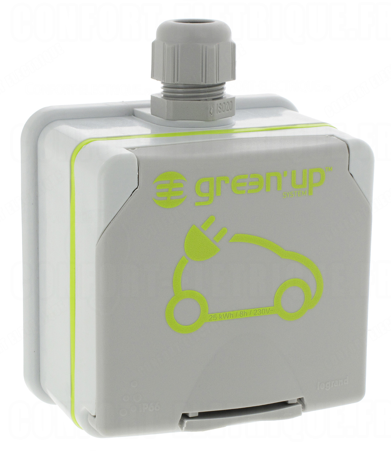 Kit prise GREEN'UP ACCESS IP66 IK08 + différentiel prêt à installer LEGRAND  090470 : : Auto et Moto