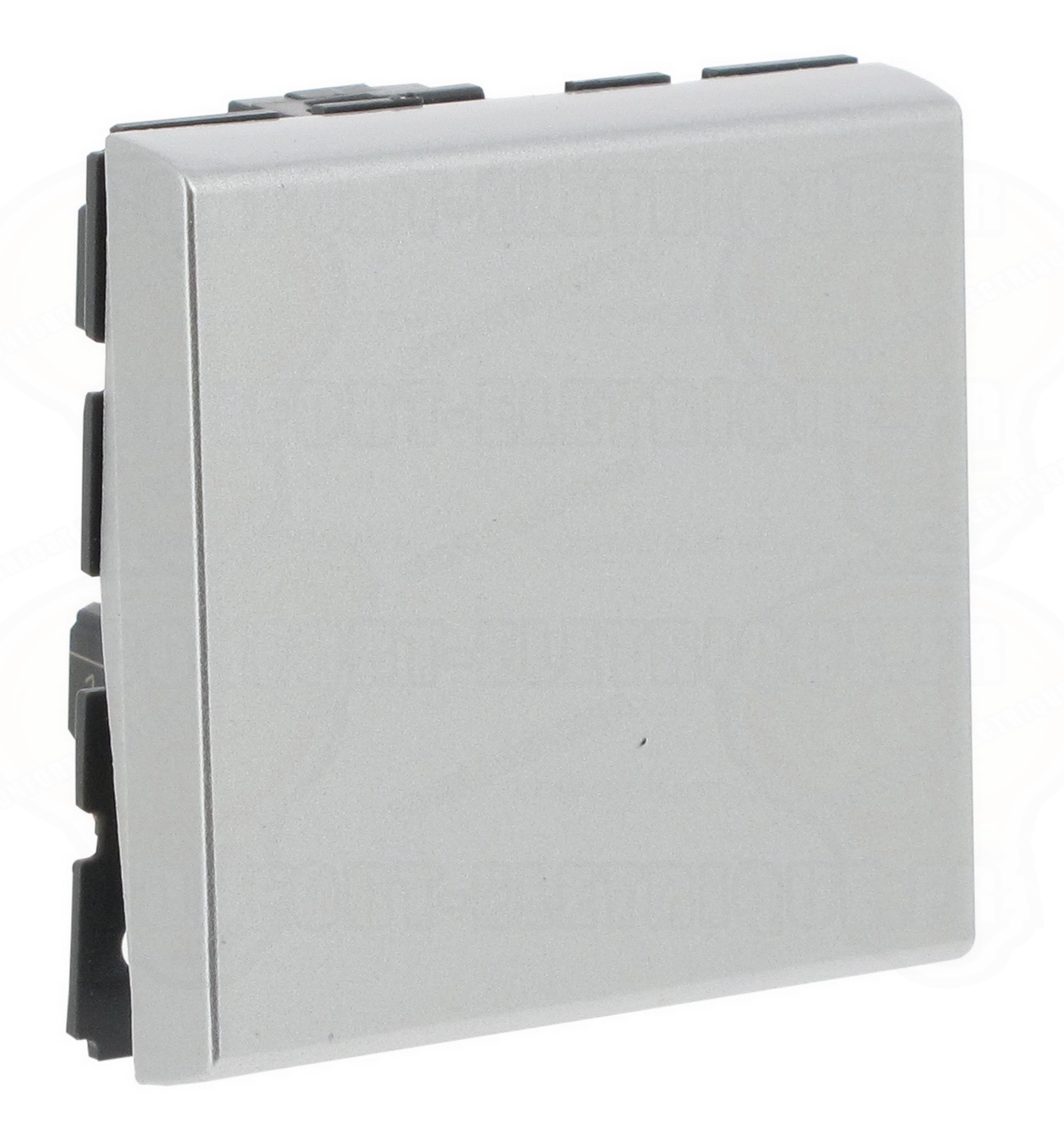 Bouton poussoir 2 modules aluminium Legrand Mosaic - 16,05€