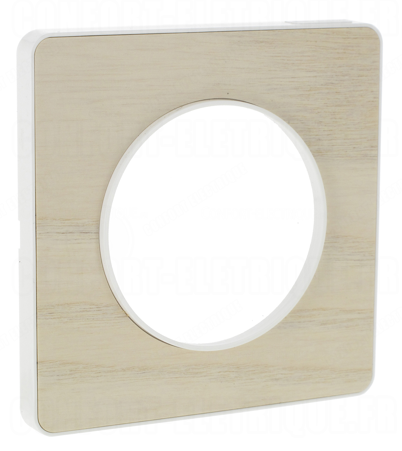 Schneider Electric Odace Touch Abdeckplatte - Kvadrat Stoff In Kreide/Weiß