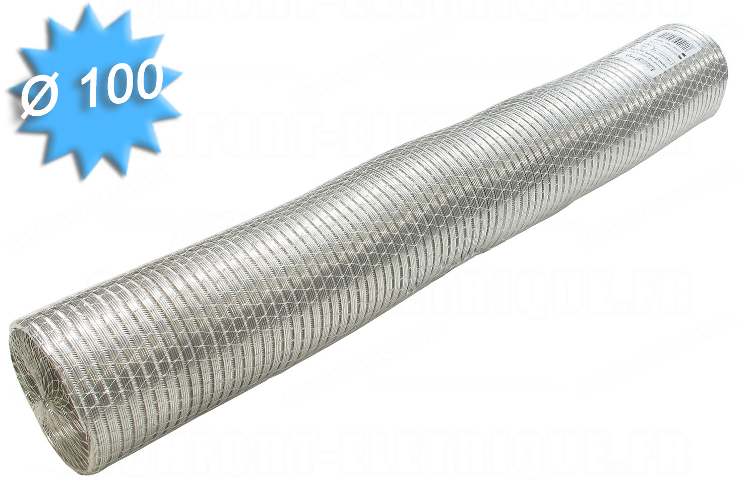 Acheter gaine semi-rigide aluminium GA100 - 3m de Unelvent ref 820186