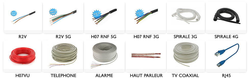 Les différents cables électriques ? On vous éclaire