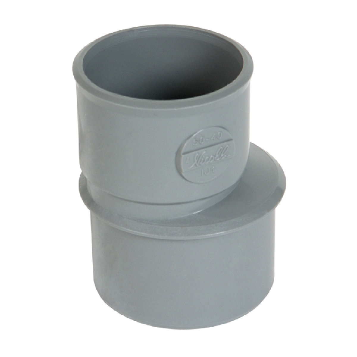 Réduction Extérieure Excentrée PVC - Mâle/femelle - 80/40 Mm