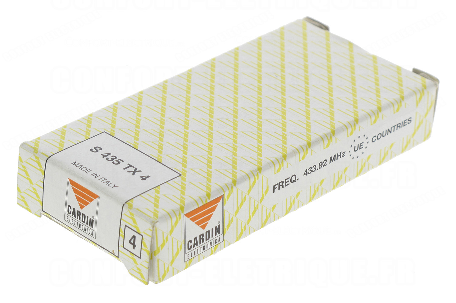 telecommande cardin fr/équence 433.92 mhz 2 canaux s435 bleu