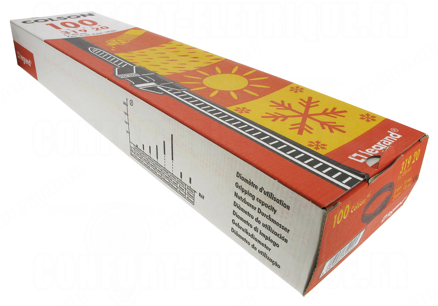 Lot de 20 colliers Colson 9X185mm Legrand 31913 Lot de 20 colliers Colson 9X185mm Legrand 31913