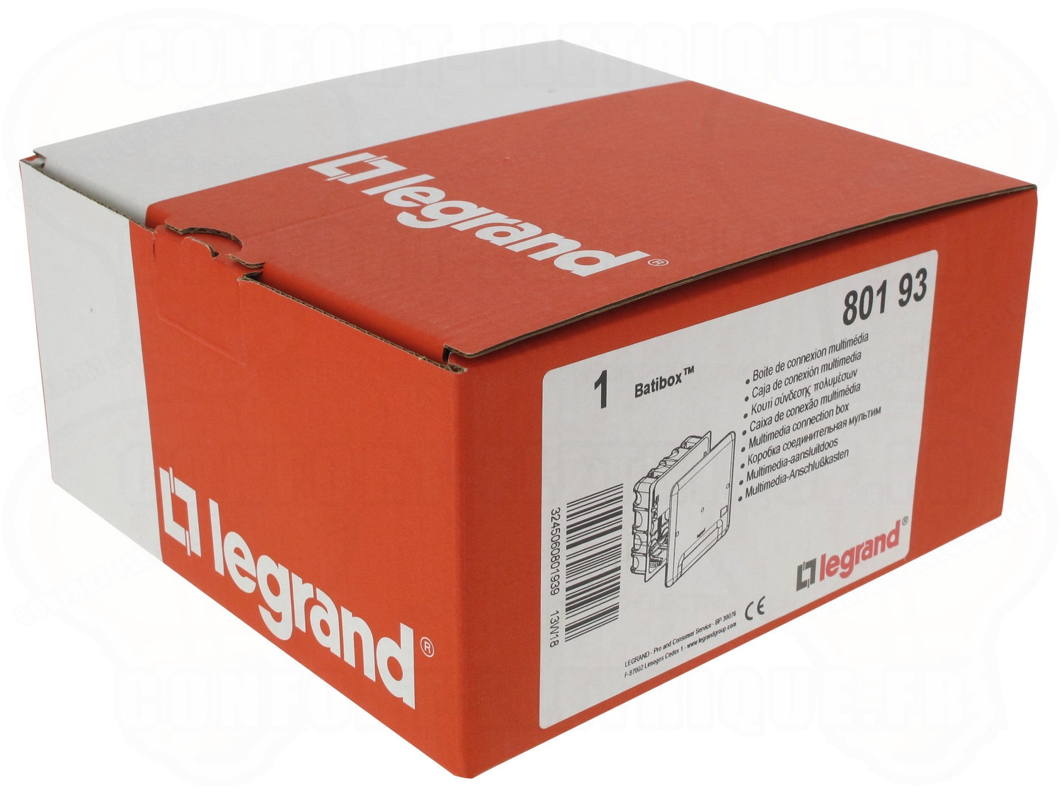 Boite multi-matériaux multimédia 5 modules Legrand Batibox