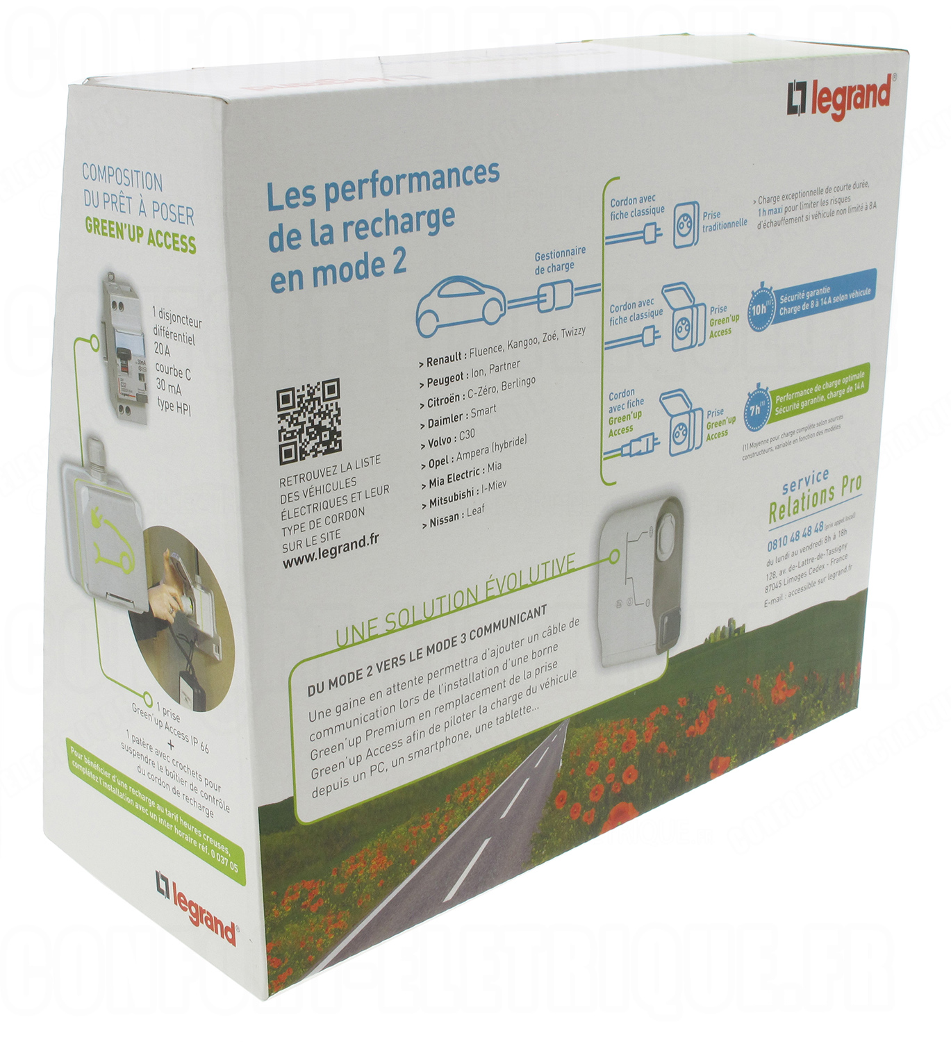 Legrand 090476  Prêt-à-poser Green'up Access prise pour véhicule