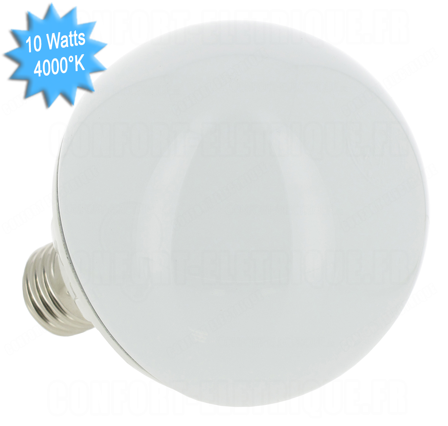 Ampoule à LED VisionEL E27 Globe 10W 4000K 230 Volts 9,20..