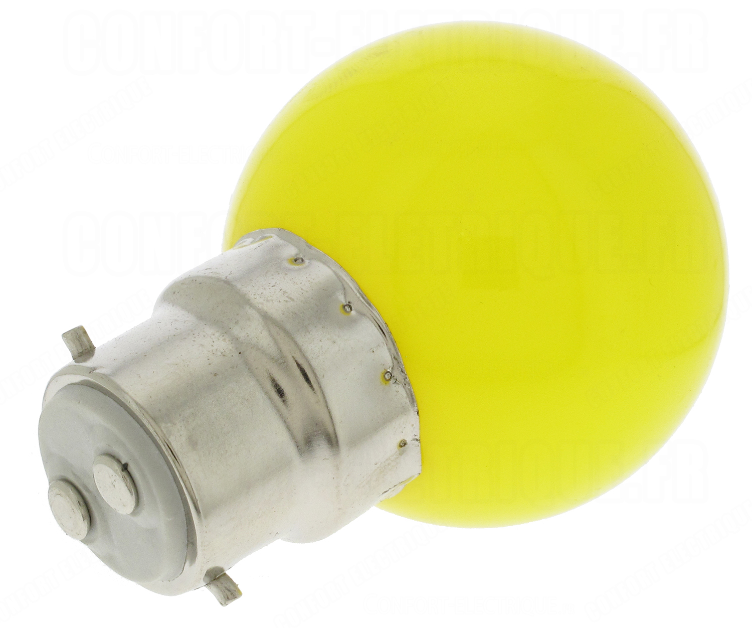 Ampoule à LED B22 0.8W 230 Volts Jaune 1,87€