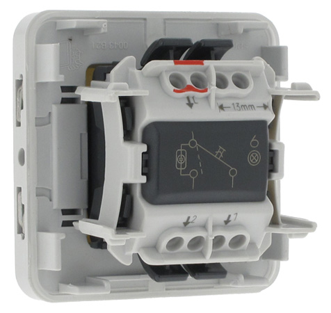 Interrupteur Bipolaire étanche Plexo Composable IP55 10AX 250V - Blanc | 069627 | 3245060696276