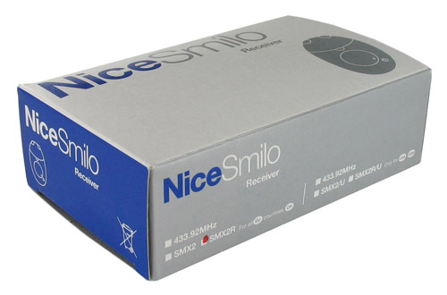 r/écepteur radio nice smx2r fr/équence 433.92 mhz 2 canaux