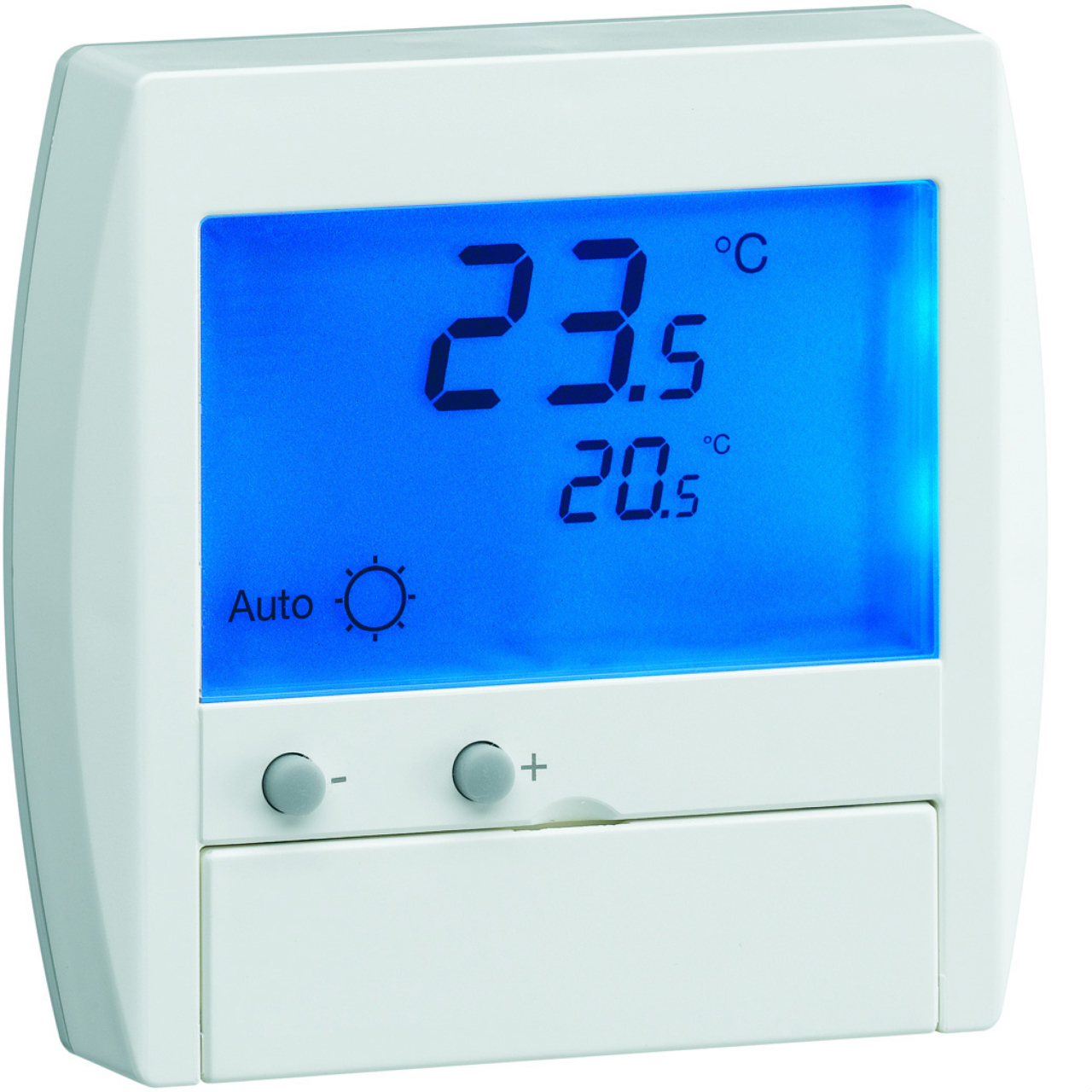 Thermostat digital - Fil Pilote - Semi encastré - Hager 2512..