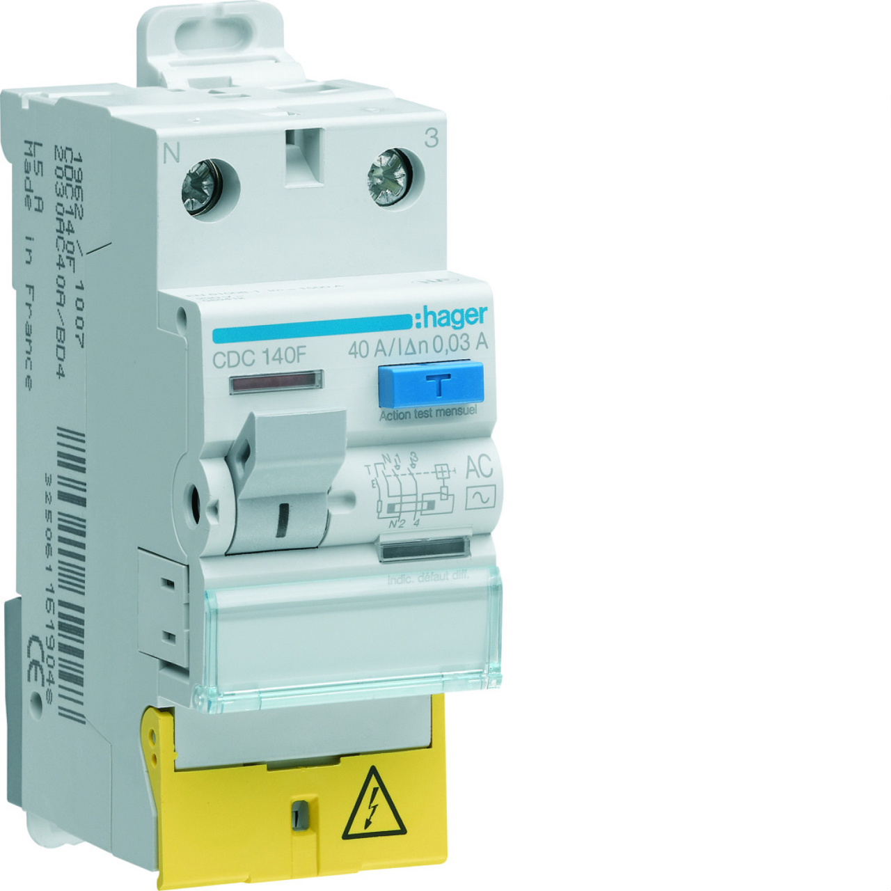 2 Interrupteur différentiels hager 63 a