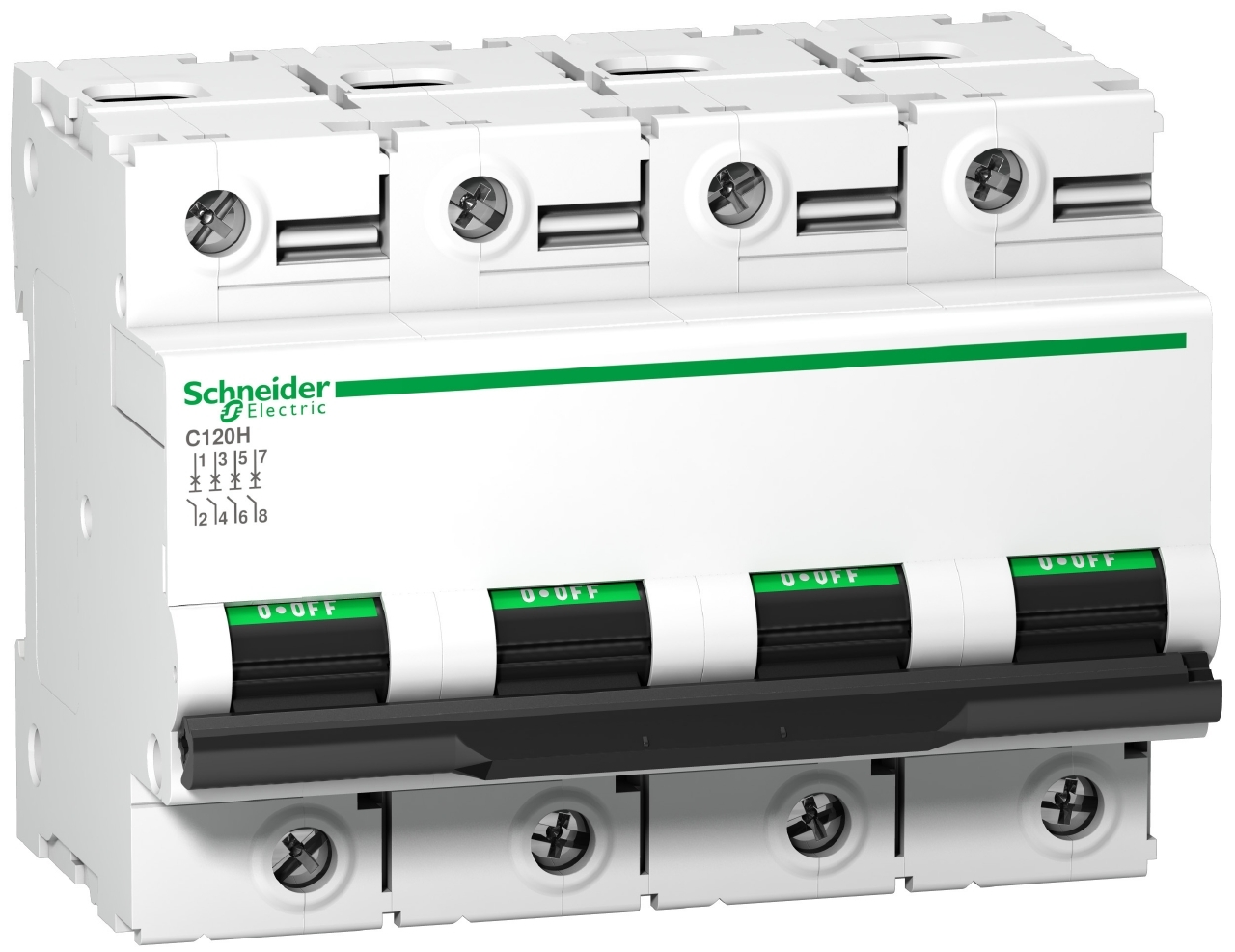 Disjoncteur tétrapolaire vis/vis - 16A A9P22716-DES SCHNEIDER