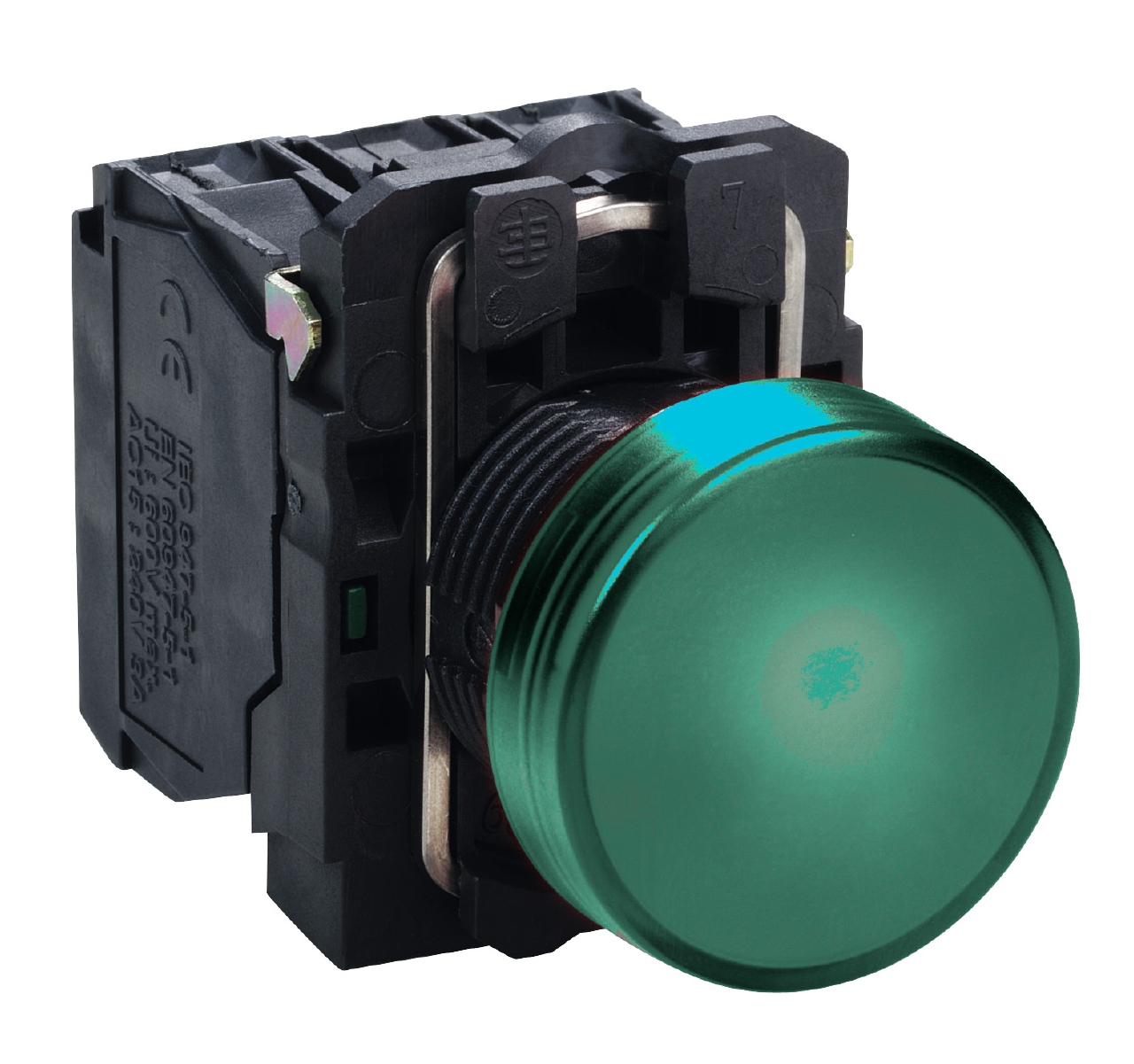 Bouton Arcade LED 100 Mm Vert 12V - Pour Borne Jeu, DJ, Machine à Sous - Microswitch 1 Million De Cycles
