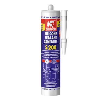 Rubson mastic silicone sanitaire SA blanc cartouche 300ml, Mastic