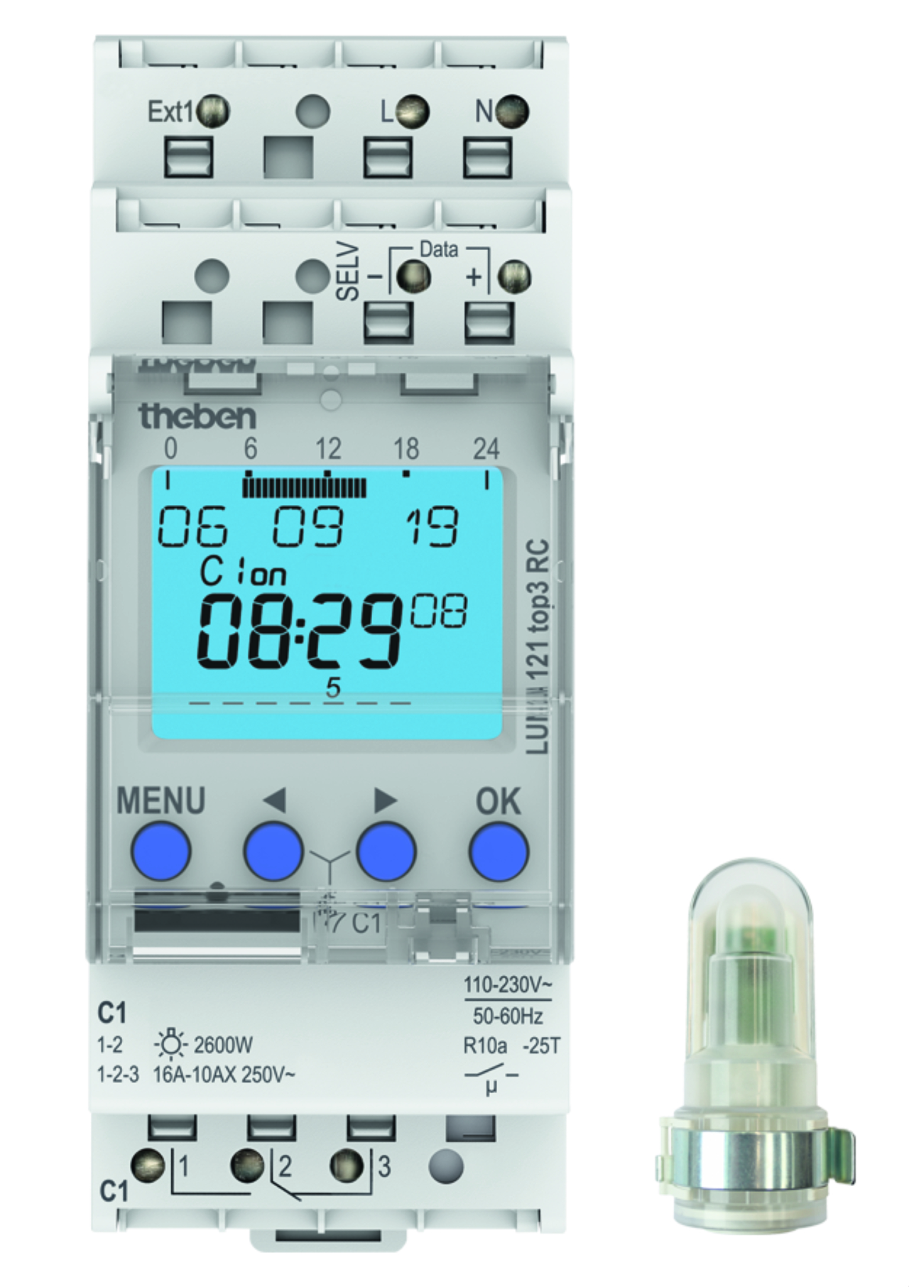 CCT15225 Schneider - Interrupteur crépusculaire programmable - 1