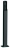 Colonette en aluminium noir H0,5m pour cellule CAME DIR